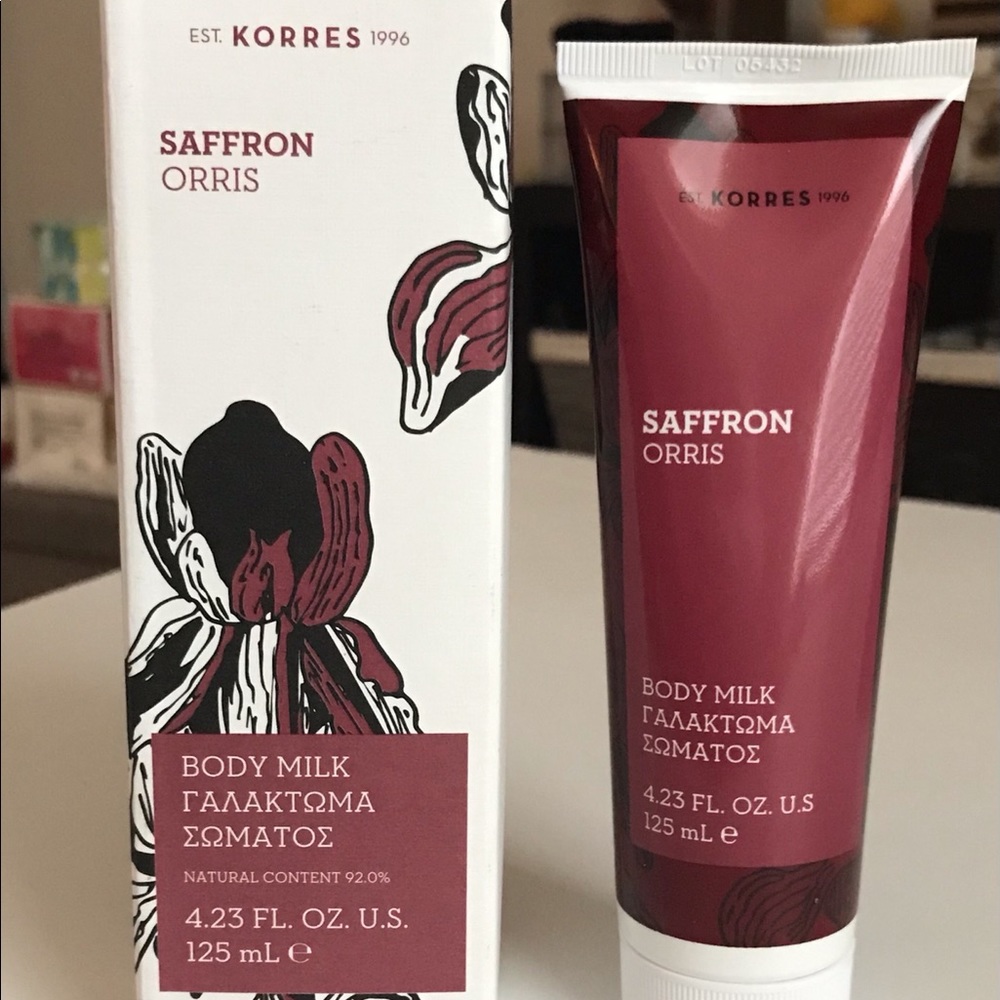 KORRES Saffron Orris Luxury Body Milk 4.23 Oz. NEW